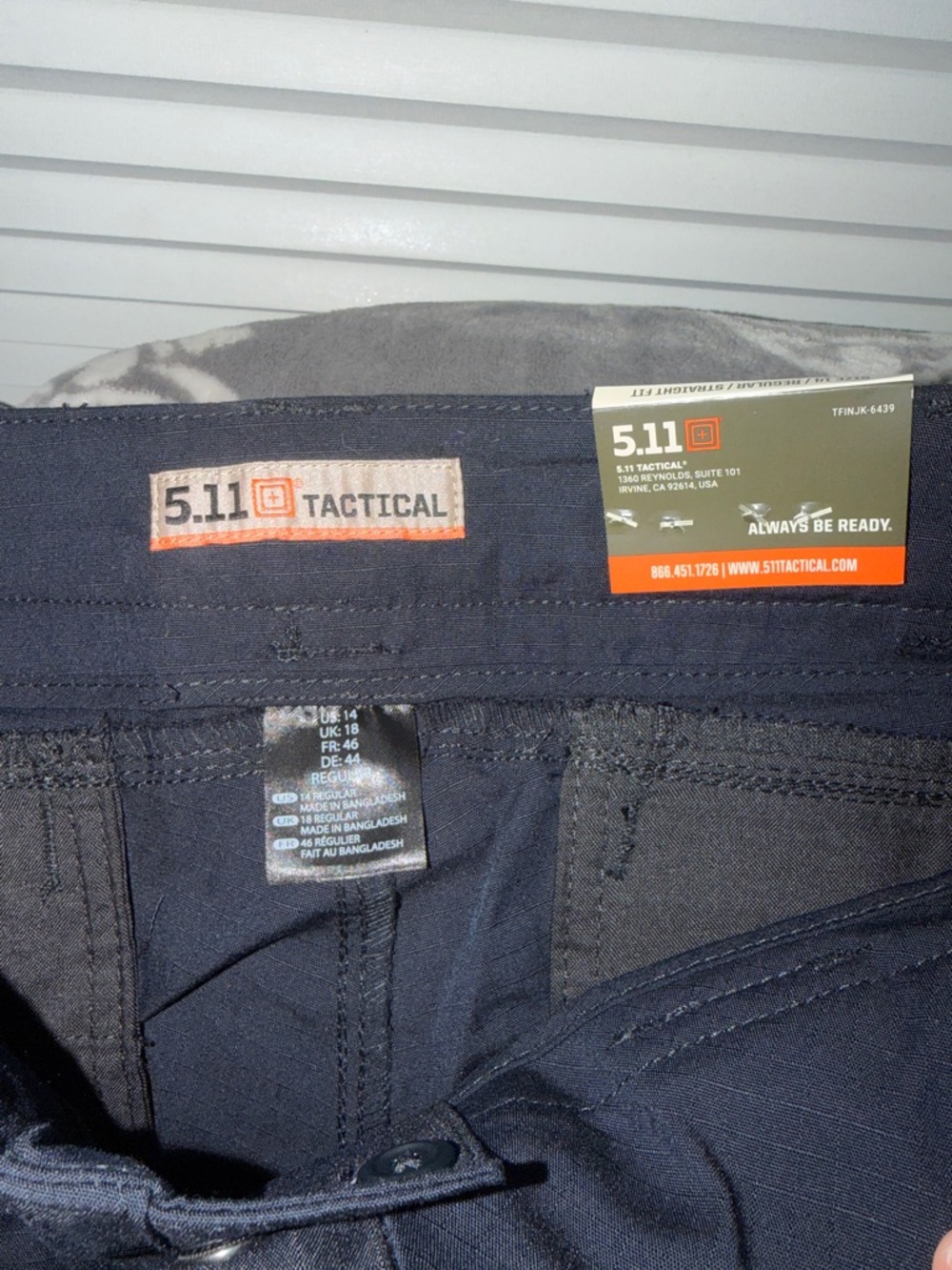 5.11 Tactical Women’s Navy Stryker Cargo Pants with Utility Pockets - Picture 5 of 5